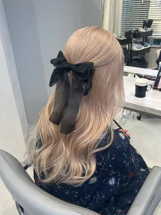ロング カラー youres hair 髪質改善トリートメント&ヘッドスパ  新宿三丁目店【ユアーズヘア】所属・🦋透明感カラー 👑NODOKA🦋のヘアスタイル