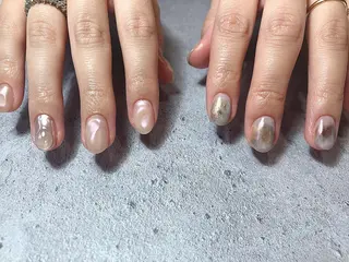 ショート パーマ ネイル マツエク・マツパ illum hicariのネイルデザイン