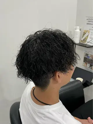 パーマ メンズ ブリーチカラー 🎀ヒナ/トモカ🎀のヘアスタイル