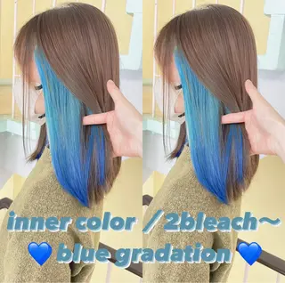 カラー 渋谷:インナーカラー ／🍒エリカ🍒のヘアスタイル
