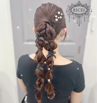 ロング RICEL 原宿店のヘアスタイル