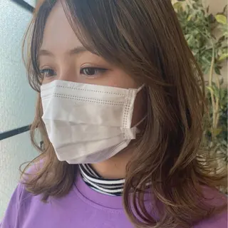 ミディアム SOYON 🤍CHIZU🤍.のヘアスタイル