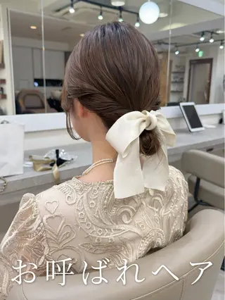 ロング ヘアアレンジ 韓国風パーマ/ヘア セット/店長みづきのヘアスタイル