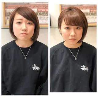 ショート カラー パーマ ディレクター ノナカのヘアスタイル
