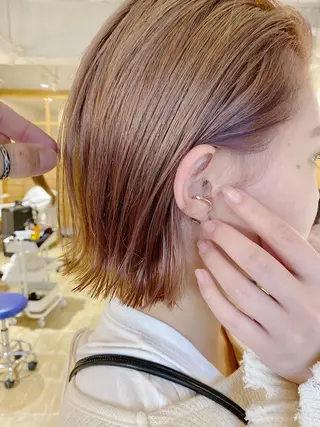 ショート カラー ノグチ ユウキ/ボブのヘアスタイル