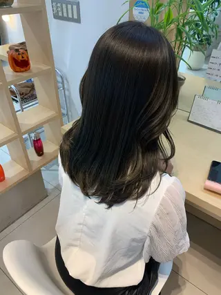 ロング カラー 森田さち /金山/ハイトーンのヘアスタイル