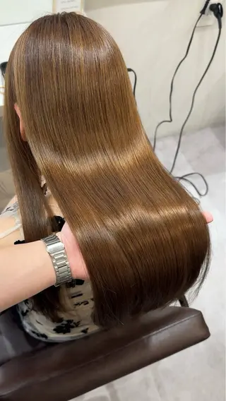 ロング 髪質改善×縮毛矯正 Core 片山健太のヘアスタイル