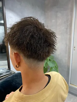 ショート カラー パーマ メンズ 久保亮太 /大人ショートのヘアスタイル