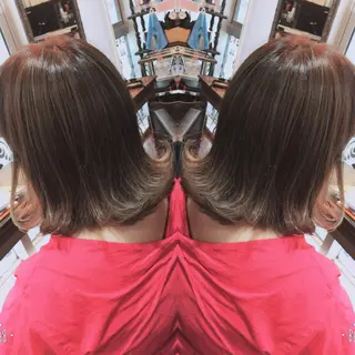 ミディアム カラー ヘアアレンジ 吉本 yoshimotoのヘアスタイル