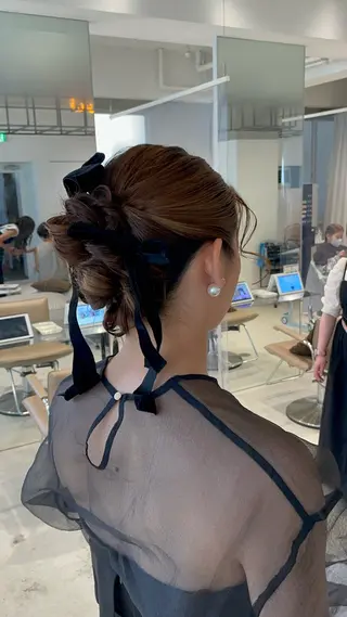 ロング ヘアアレンジ loely 💞miyuのヘアスタイル