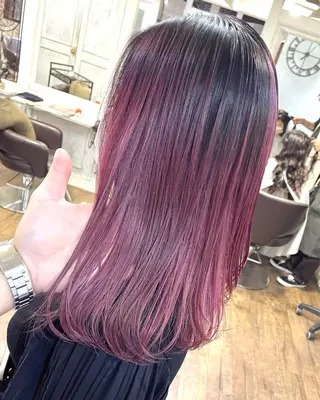 ミディアム カラー 遠藤 拓馬のヘアスタイル