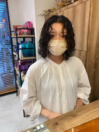 ショート パーマ ヘアアレンジ パーマ指名No1 /namiのヘアスタイル