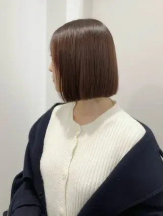 ショート 縮毛矯正/ハイトーン /パーマ/前原汐🎐のヘアスタイル