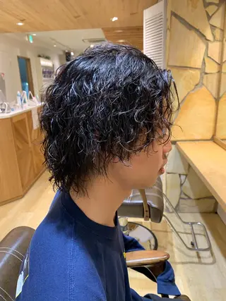 ミディアム 渋谷ハイトーン/ デザインカラー阿部のヘアスタイル