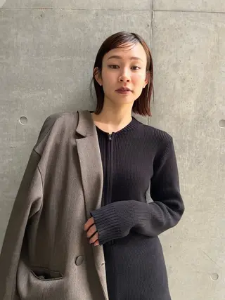 ショート カラー オリーブ/縮毛🐇 Natsuno🩰のヘアスタイル