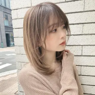 ミディアム 縮毛矯正/レイヤー 💎やまもとちひろのヘアスタイル