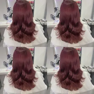 セミロング カラー 髪質改善×矯正🫧 韓国ヘアasamiのヘアスタイル