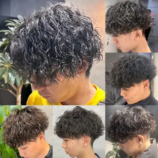 パーマ メンズ 渋谷サーフカール アメカジ美容師のヘアスタイル
