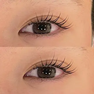 マツエク・マツパ 超透明感カラー🦋韓 国羽エクステ🪽🫧のヘアスタイル