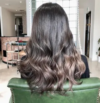 セミロング カラー パーマ ヘアアレンジ tocca所属・毎月通える価格♪ 杉本真基のヘアスタイル