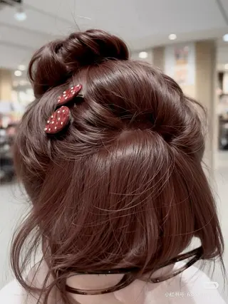 セミロング カラー うる艶韓国ヘア 🤍りんのヘアスタイル