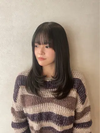 ロング Una並木坂 透明感カラー&髪質改善&韓国ヘア所属・モテ髪美容師♡ ひなたのヘアスタイル