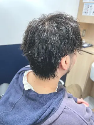 ミディアム パーマ メンズ 銀座メンズカット/ 銀座メンズパーマ/のヘアスタイル