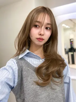 ロング カラー 艶髪/モテヘア🎀 MIHOのヘアスタイル