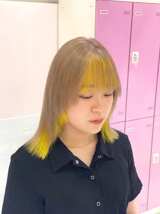 カラー 色落ち綺麗透明感カラ /ボブ/ナカツヒカルのヘアスタイル