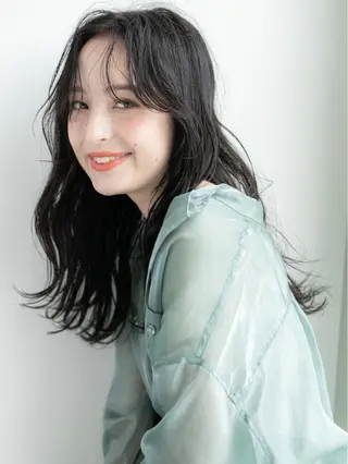 ロング カラー パーマ POCKET 高崎店🇰🇷のヘアスタイル