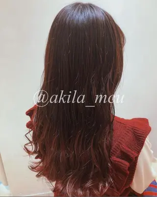 ロング カラー ヘアアレンジ エグチ アキラのヘアスタイル