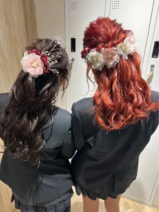 💗暖色/ブリーチ/ レイヤー/横浜/メイのヘアスタイル