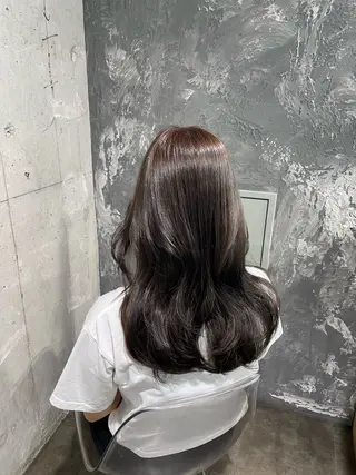 カラー 🤍韓国ヘア🤍透明 感ベージュ/まりんのヘアスタイル