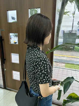 ミディアム ダブルカラー/韓国 ヘア/さわのあかねのヘアスタイル