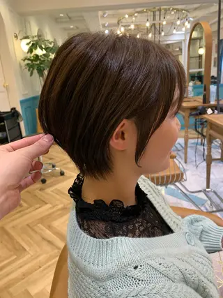 ショート レイヤー/韓国❣️ 髪質改善/e_kiのヘアスタイル