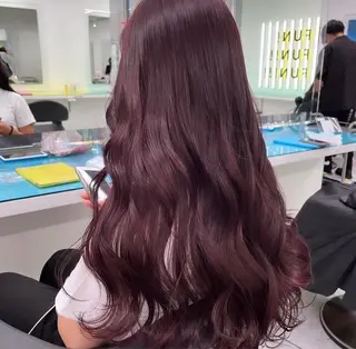 ロング カラー ダメージレスハイ トーン💖kanonのヘアスタイル