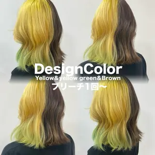 セミロング カラー ヘアアレンジ 🍒KIKUCHI KANAE🍒のヘアスタイル