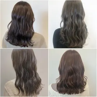 ロング カラー 阿部 響香のヘアスタイル