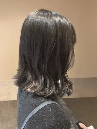 ミディアム あかり🌷ナチュラル 、透明感カラーのヘアスタイル