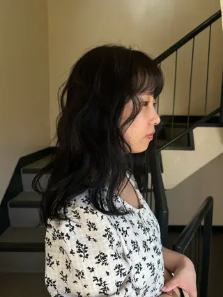 セミロング カラー ヘアアレンジ ☕️結【suii.】 ボブ/ヘアセット☕️のヘアスタイル