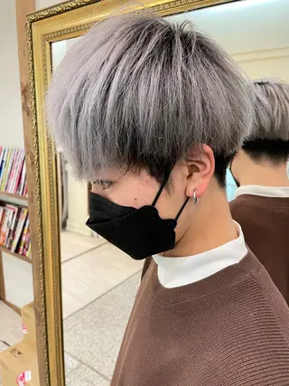 カラー メンズ 安田 蓮のヘアスタイル