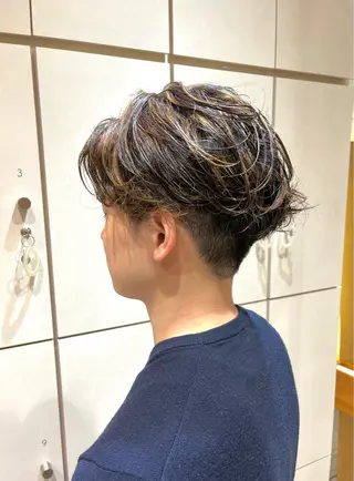 ショート カラー メンズ ボブ/ショート/金田 夏葵のヘアスタイル