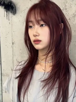 ロング 井木 絢香 ✂️ ロングカットのヘアスタイル