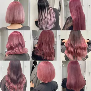 カラー ショーヤ/ブリーチ /バレイヤージュのヘアスタイル