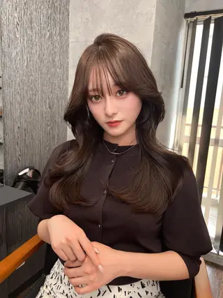 セミロング foi. フォワ所属・🇰🇷韓国トレンド ヘア🇰🇷高田のヘアスタイル