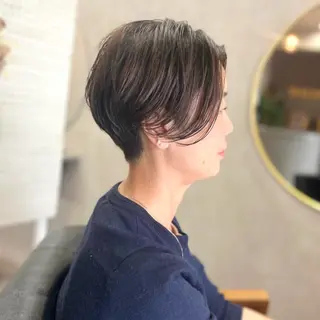 ショート カラー 瀧 元気/ショート/ 白髪ぼかし/髪質改善のヘアスタイル