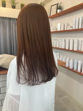 セミロング カラー お洒落パーマ/ 艶カラー/michiのヘアスタイル