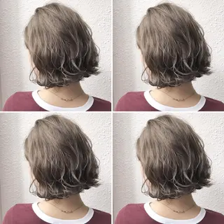 ミディアム カラー 【美髪矯正】【スト カール】小野村翔太のヘアスタイル