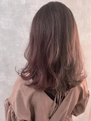 ミディアム カラー ヘアアレンジ 小林 正樹のヘアスタイル