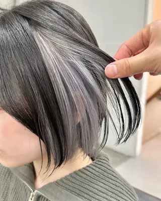 ミディアム カラー インナーカラー/レイ ヤーカット♡/マキシのヘアスタイル